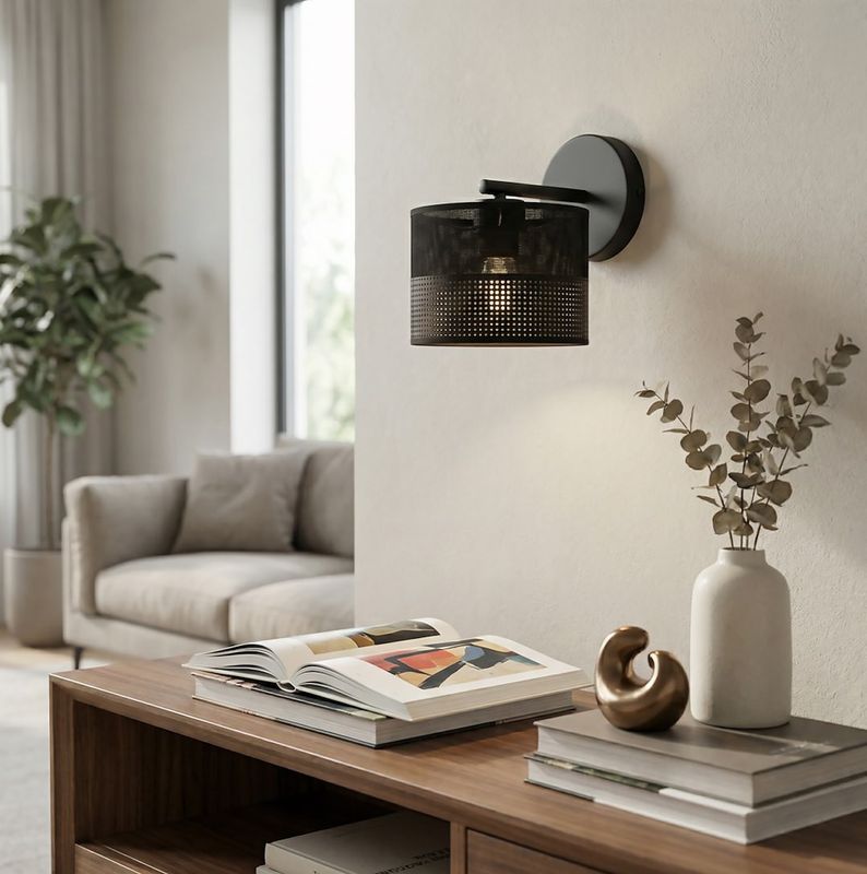 Emibig Lighting Vägglampa KARBON K1 SVART