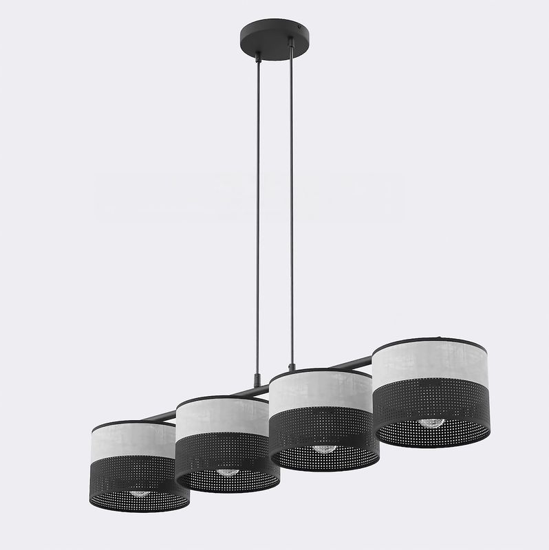 Emibig Lighting Taklampa KARBON 4 BL GRÃ…