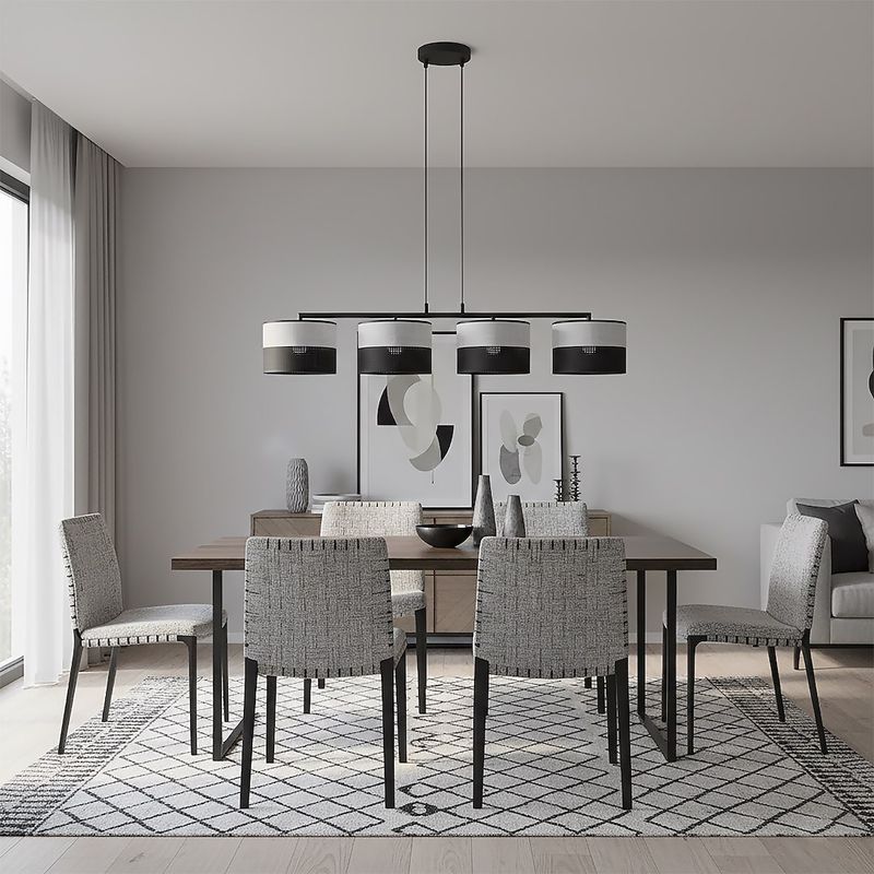 Emibig Lighting Taklampa KARBON 4 BL GRÃ…