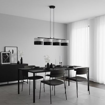 Emibig Lighting Taklampa KARBON 4 BL GRÃ…