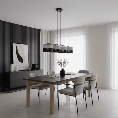 Emibig Lighting Taklampa KARBON 4 BL GRÃ…