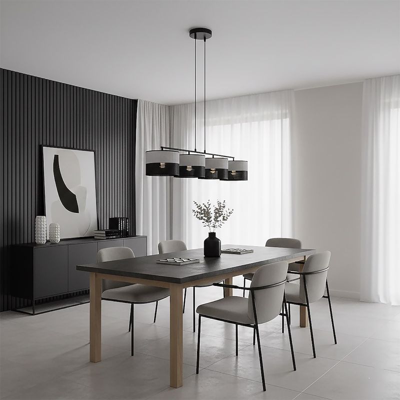 Emibig Lighting Taklampa KARBON 4 BL GRÃ…