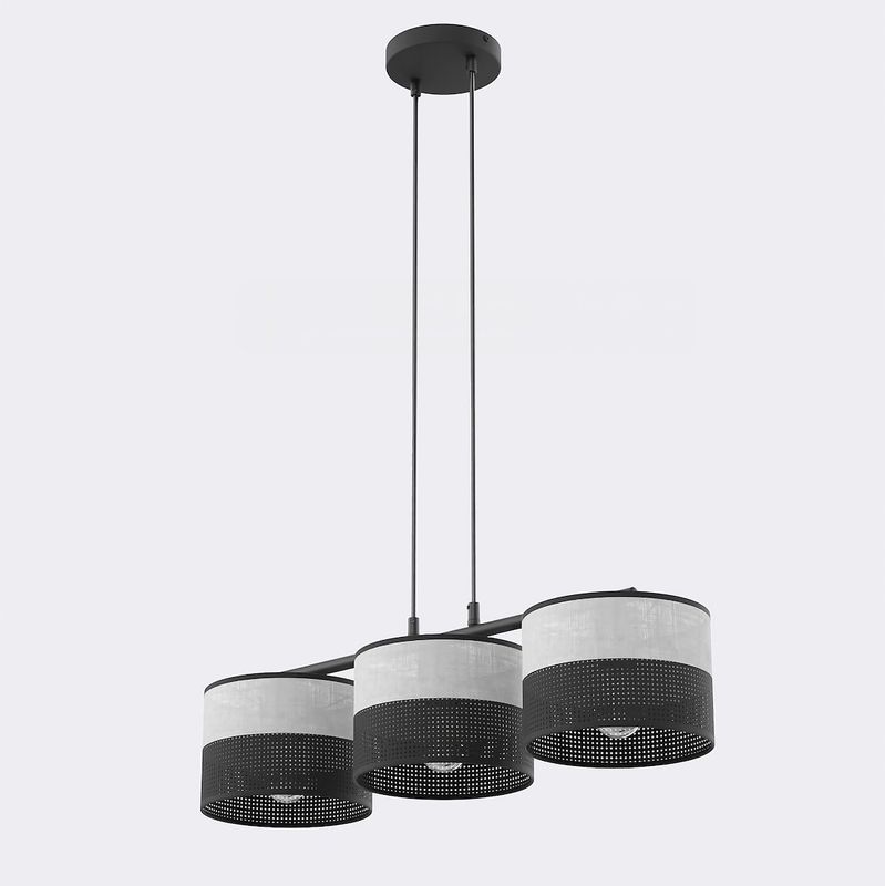 Emibig Lighting Taklampa KARBON 3 BL GRÃ…