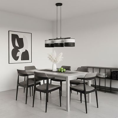 Emibig Lighting Taklampa KARBON 3 BL GRÃ…