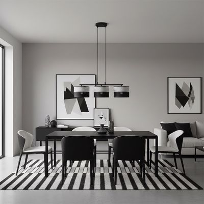Emibig Lighting Taklampa KARBON 3 BL GRÃ…