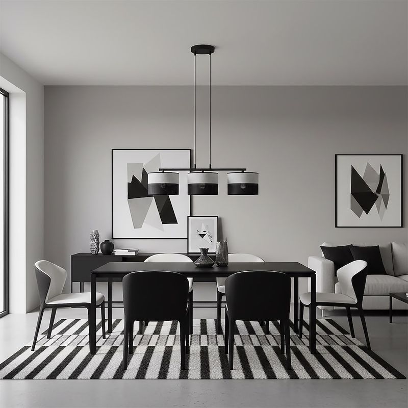 Emibig Lighting Taklampa KARBON 3 BL GRÃ…