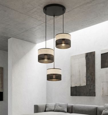 Emibig Lighting Taklampa KARBON 3 BL GRÃ… PREM