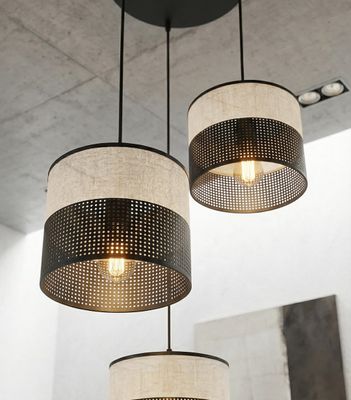 Emibig Lighting Taklampa KARBON 3 BL GRÃ… PREM