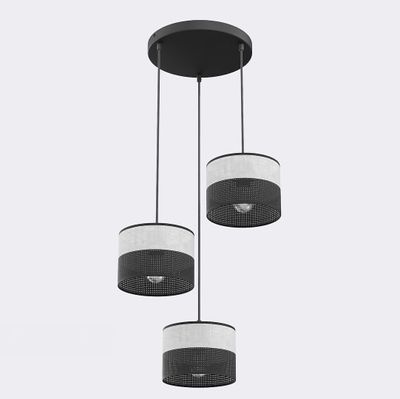 Emibig Lighting Taklampa KARBON 3 BL GRÃ… PREM