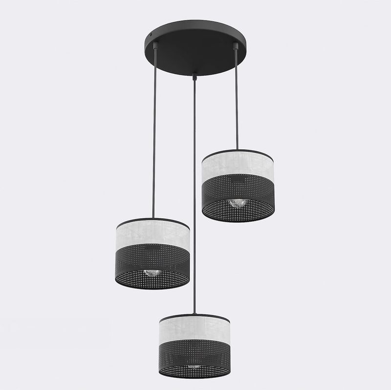 Emibig Lighting Taklampa KARBON 3 BL GRÃ… PREM