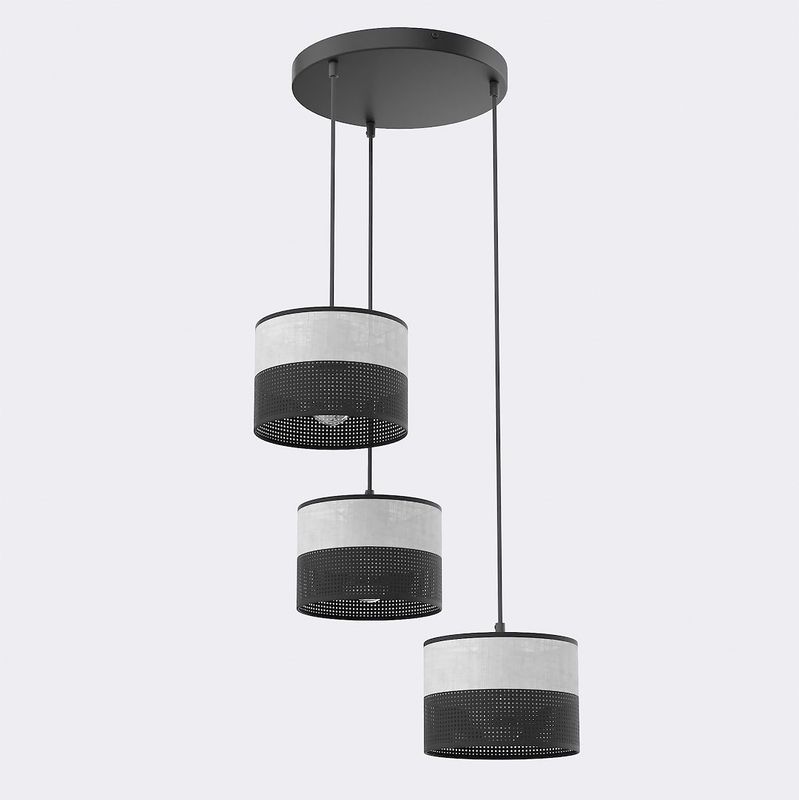 Emibig Lighting Taklampa KARBON 3 BL GRÃ… PREM