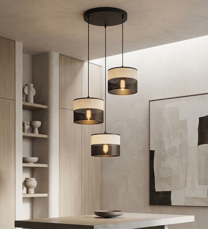 Emibig Lighting Taklampa KARBON 3 BL GRÃ… PREM