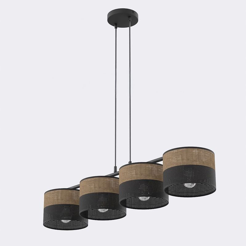 Emibig Lighting Taklampa KARBON 4 BL BRUN