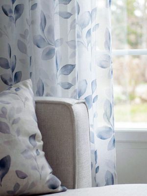 Svanefors Silje Gardin 2P Blå 2x140x250 cm