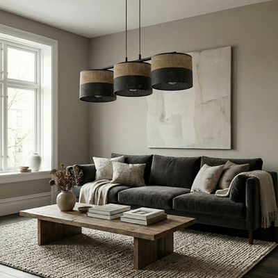 Emibig Lighting Taklampa KARBON 3 BL BRUN