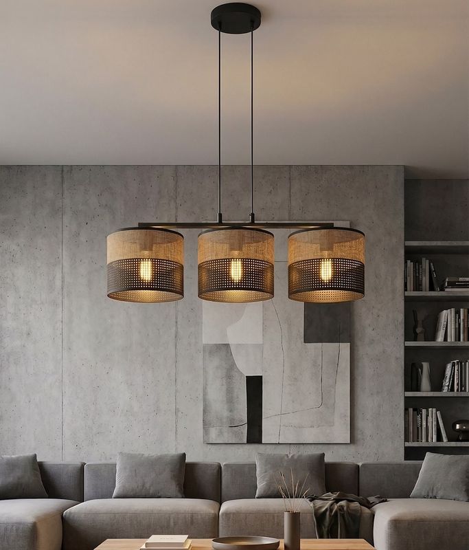 Emibig Lighting Taklampa KARBON 3 BL BRUN