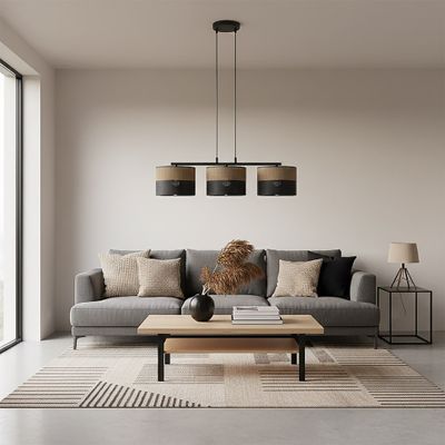 Emibig Lighting Taklampa KARBON 3 BL BRUN