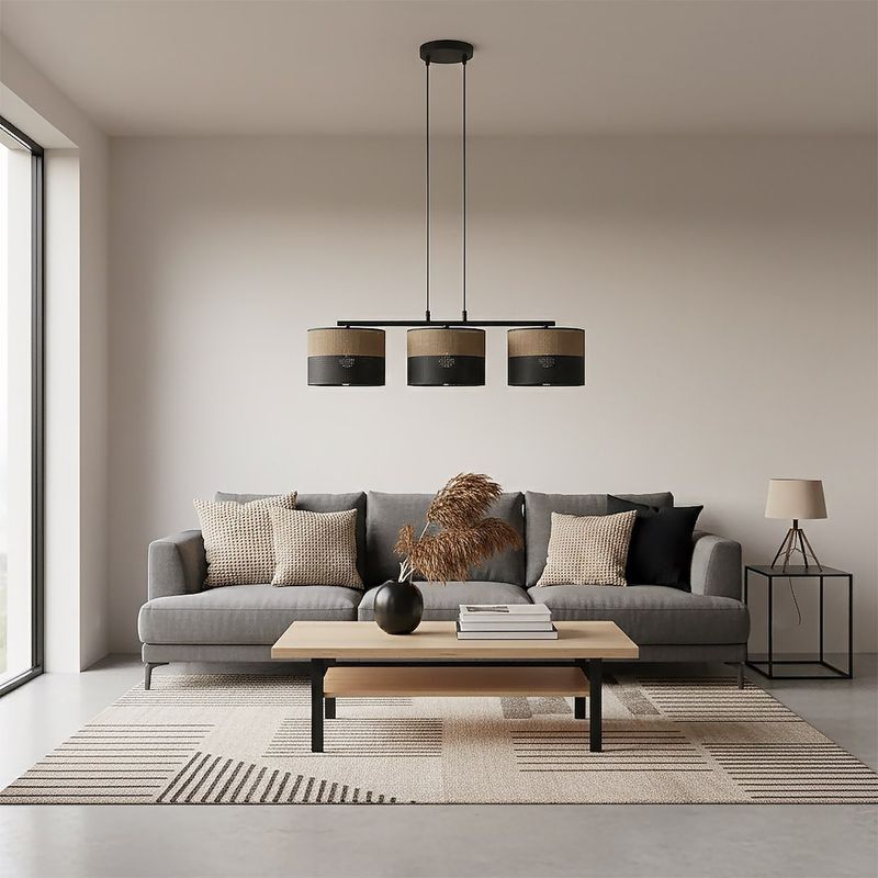Emibig Lighting Taklampa KARBON 3 BL BRUN