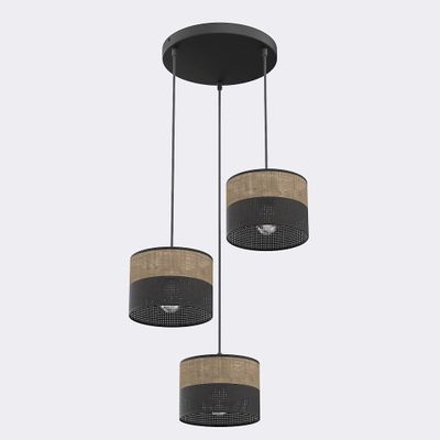 Emibig Lighting Taklampa KARBON 3 BL BRUN PREM