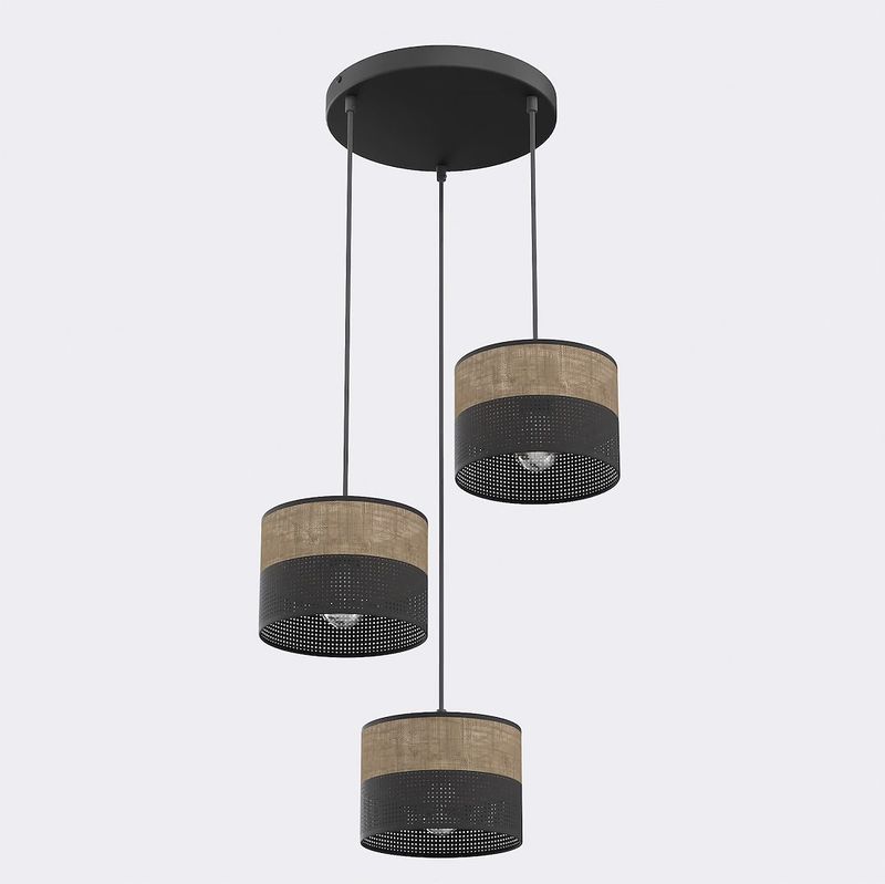 Emibig Lighting Taklampa KARBON 3 BL BRUN PREM