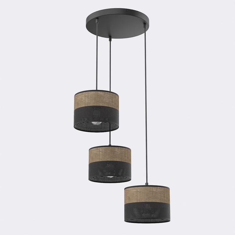 Emibig Lighting Taklampa KARBON 3 BL BRUN PREM