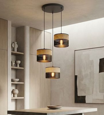 Emibig Lighting Taklampa KARBON 3 BL BRUN PREM