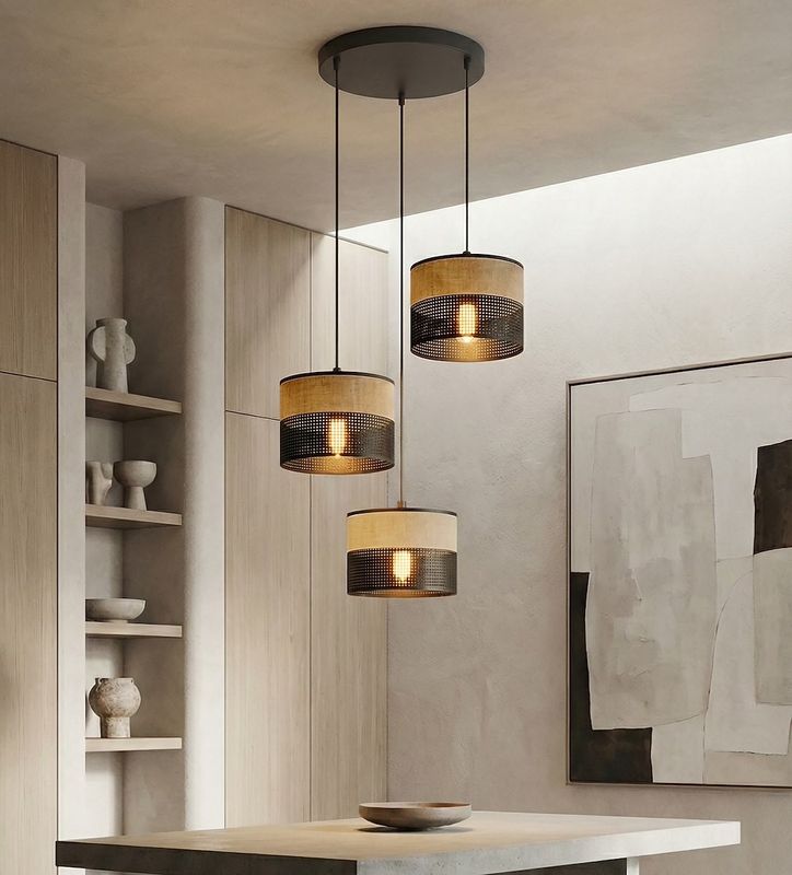 Emibig Lighting Taklampa KARBON 3 BL BRUN PREM