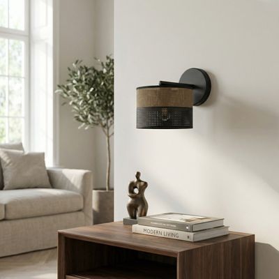 Emibig Lighting Vägglampa KARBON K1 BL BRUN