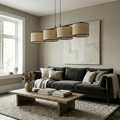 Emibig Lighting Taklampa ECO 4 BL RATTING