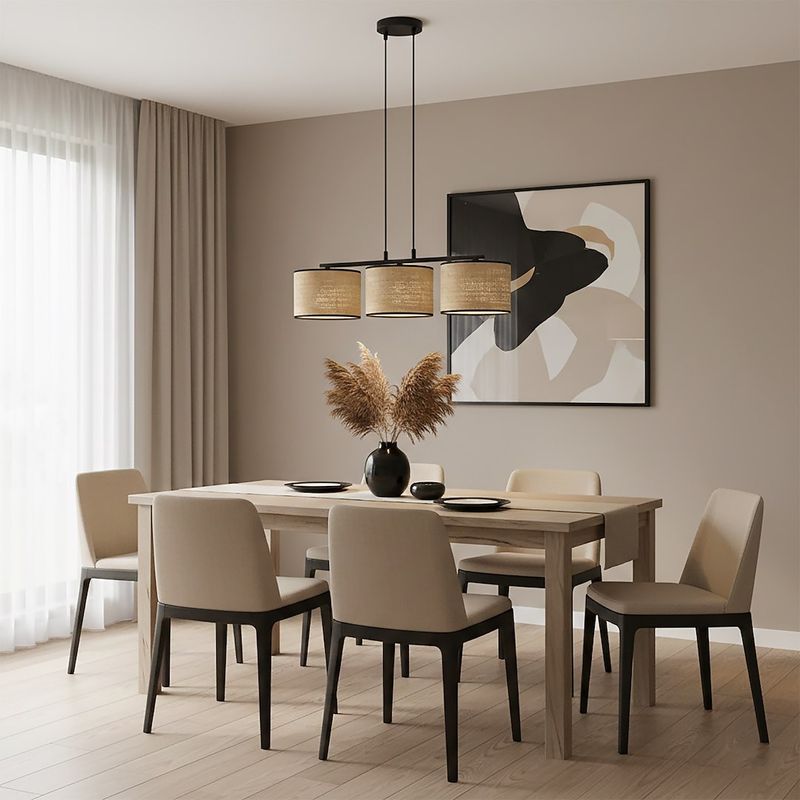 Emibig Lighting Taklampa ECO 3 BL RATTAN