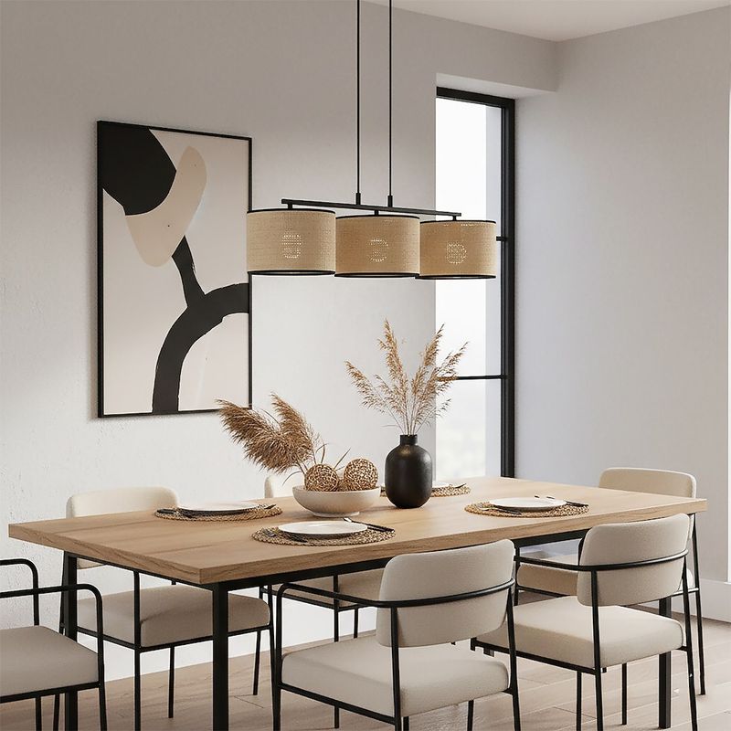 Emibig Lighting Taklampa ECO 3 BL RATTAN