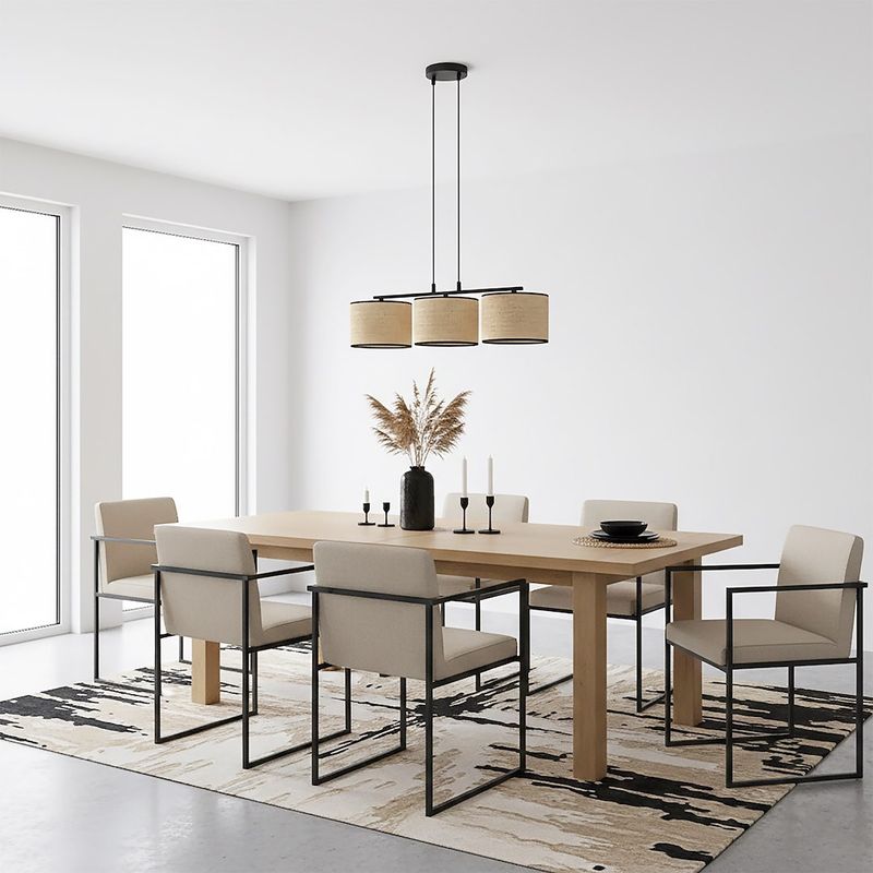 Emibig Lighting Taklampa ECO 3 BL RATTAN
