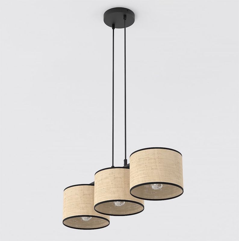 Emibig Lighting Taklampa ECO 3 BL RATTAN