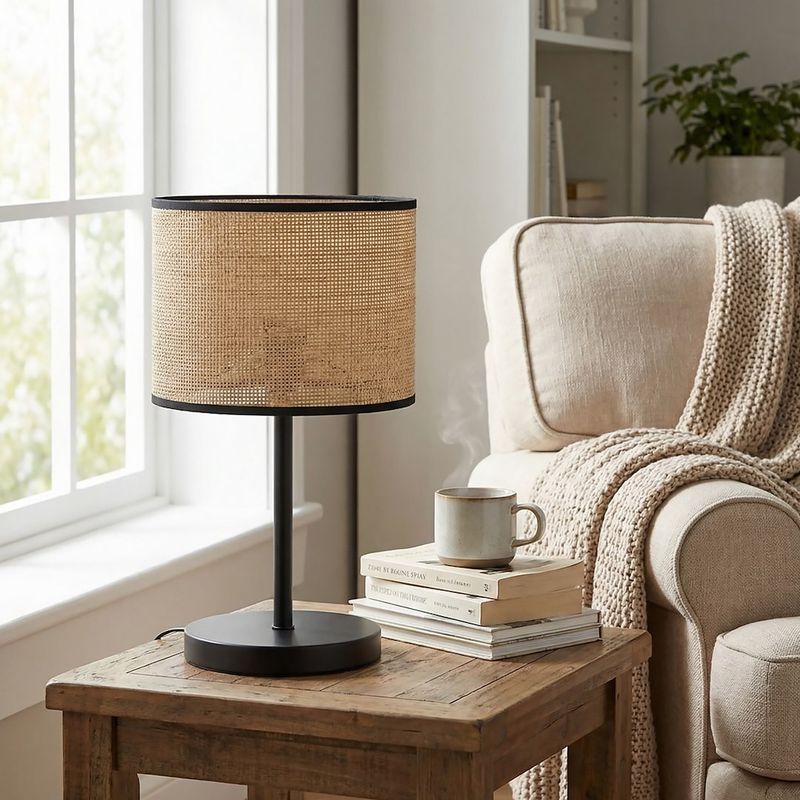 Emibig Lighting Taklampa ECO LN1 BL RATTAN