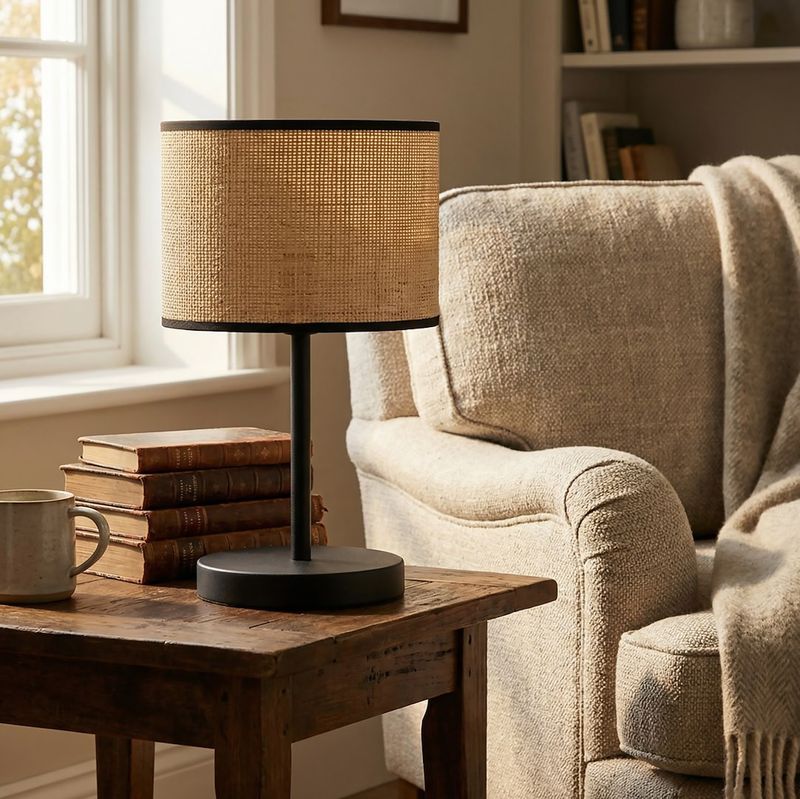 Emibig Lighting Taklampa ECO LN1 BL RATTAN