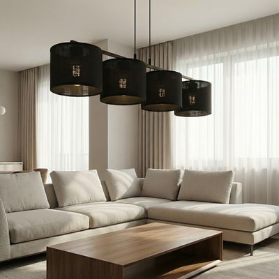 Emibig Lighting Taklampa ECO 4 BL SVART