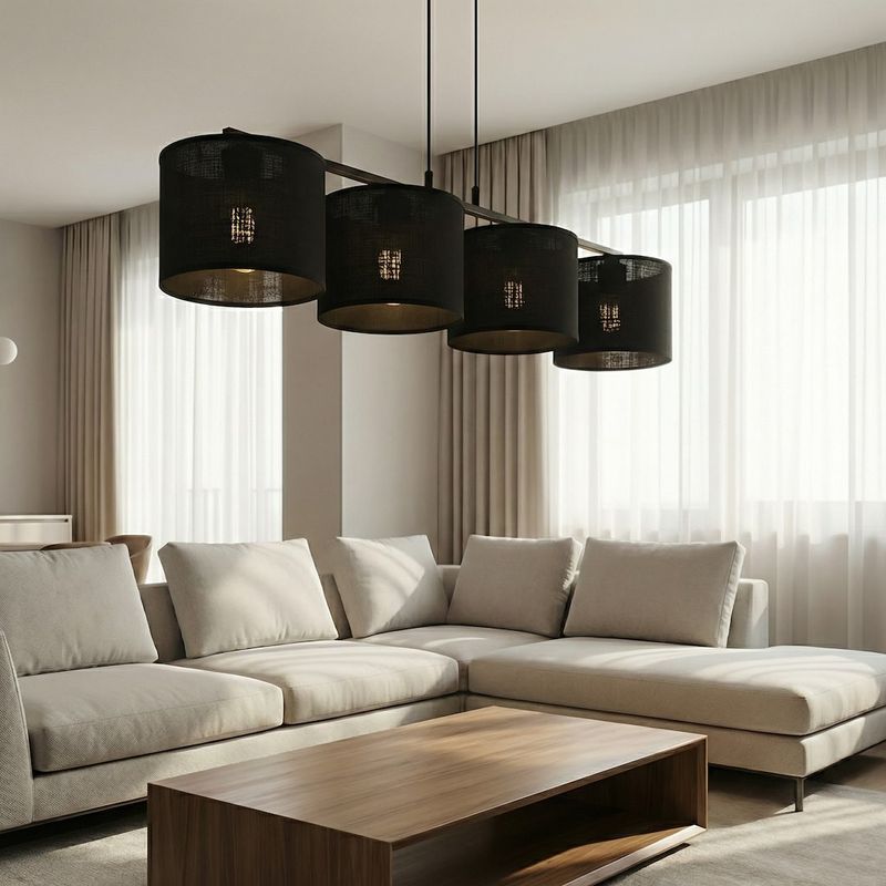 Emibig Lighting Taklampa ECO 4 BL SVART