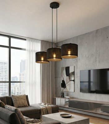 Emibig Lighting Taklampa ECO 3 BL SVART