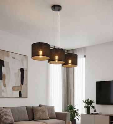 Emibig Lighting Taklampa ECO 3 BL SVART