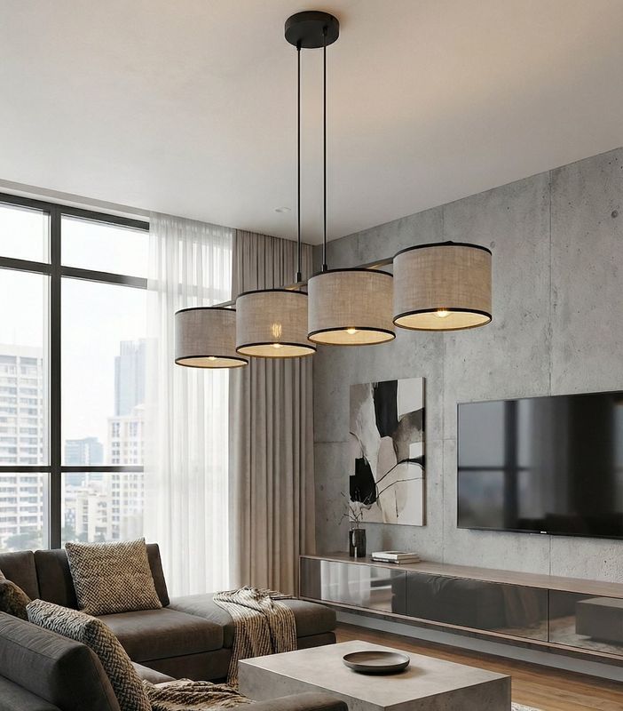 Emibig Lighting Taklampa ECO 4 BL GRÃ…
