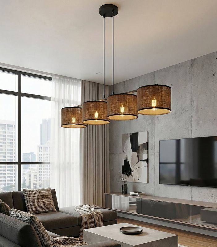 Emibig Lighting Taklampa ECO 4 BL BRUN