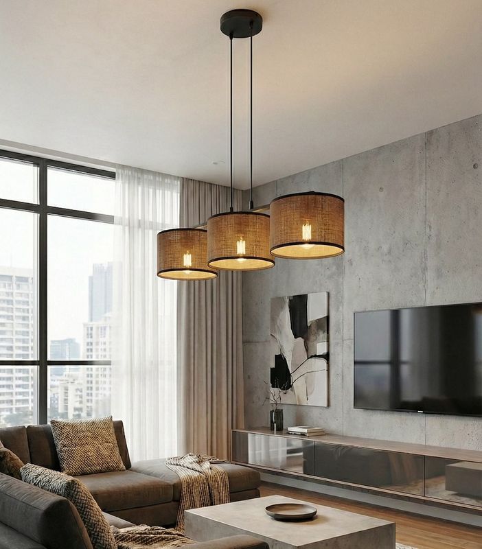 Emibig Lighting Taklampa ECO 3 BL BRUN