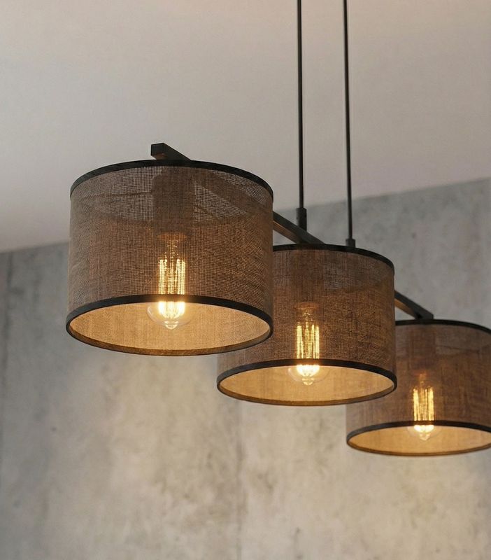 Emibig Lighting Taklampa ECO 3 BL BRUN