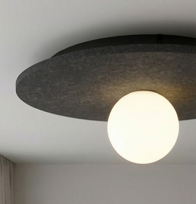 Emibig Lighting Taklampa CALMA 1M SVART