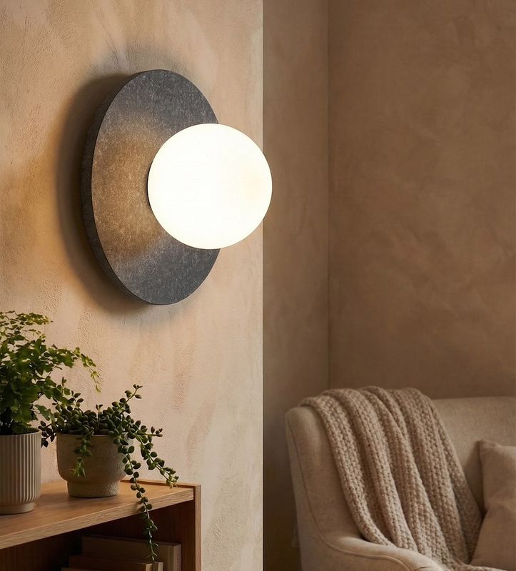 Emibig Lighting Vägglampa CALMA K1 SVART S