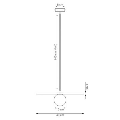 Emibig Lighting Taklampa CALMA 1 BEIGE
