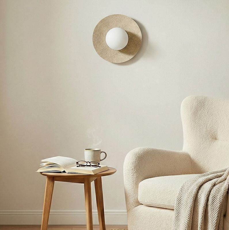 Emibig Lighting Vägglampa CALMA K1 BEIGE S