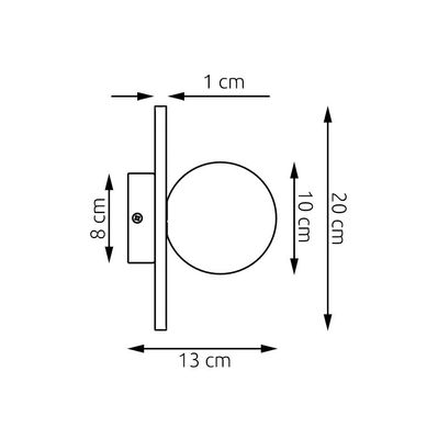 Emibig Lighting Taklampa CALMA K1 GRÃ… S
