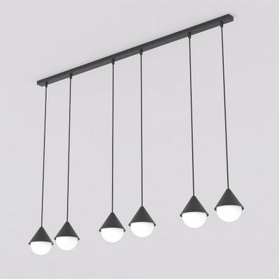 Emibig Lighting Taklampa GIRO 6 PREM SVART