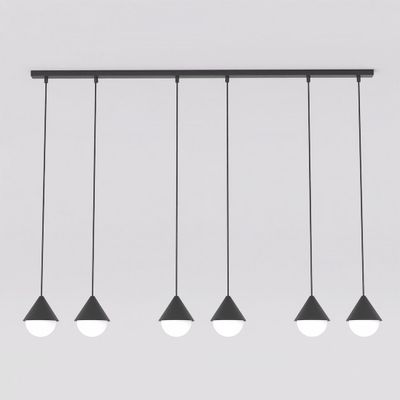 Emibig Lighting Taklampa GIRO 6 PREM SVART